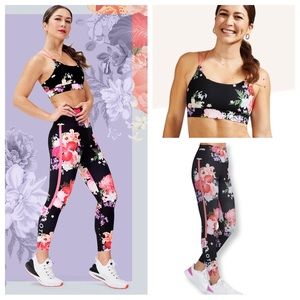 Peloton 2021 Asian & Pacific Islander Heritage Floral Bra + Legging 2 Piece Set